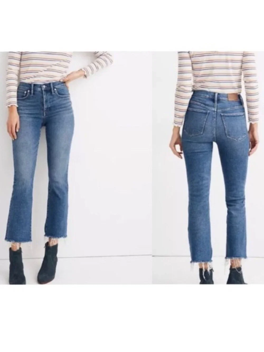 Madewell Cali Demi- boot jeans high rise style NG277 size 27